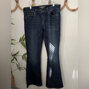 Lucky Brand Charlie Flare Embroidered Pockets size 10/30